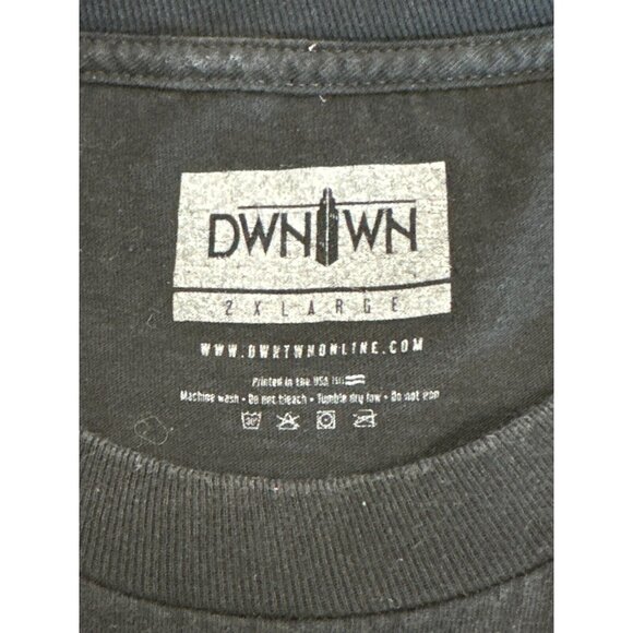 Dwntwn Mens Black Griffith Observatory Citywide T-Shirt Size 2XL Short Sleeve - Picture 3 of 7